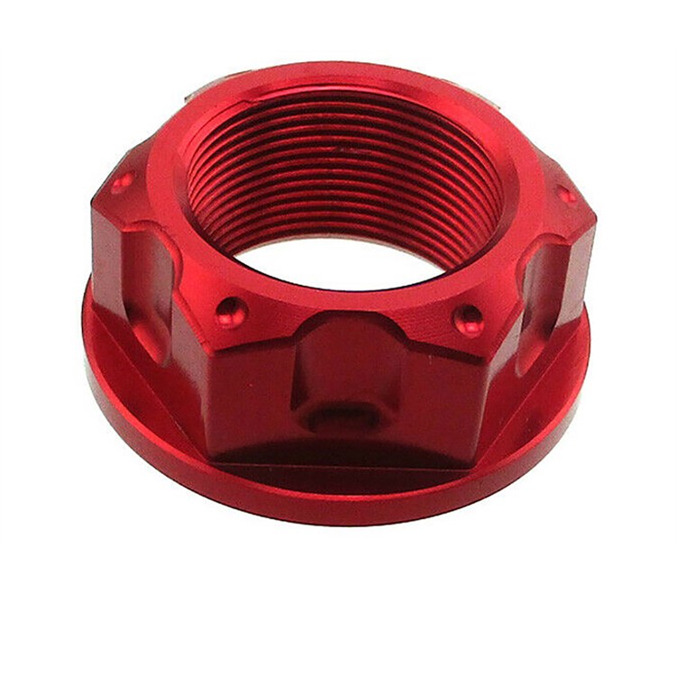 Dado sterzo ergal pit bike Rosso
