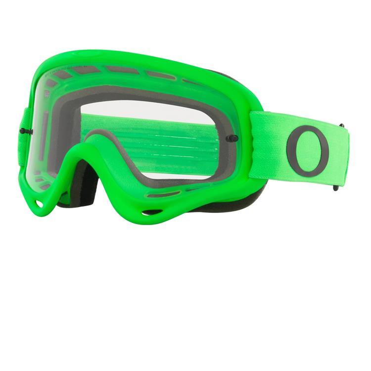 Mascherina OAKLEY O Frame MX Moto Verde - Lente Chiara