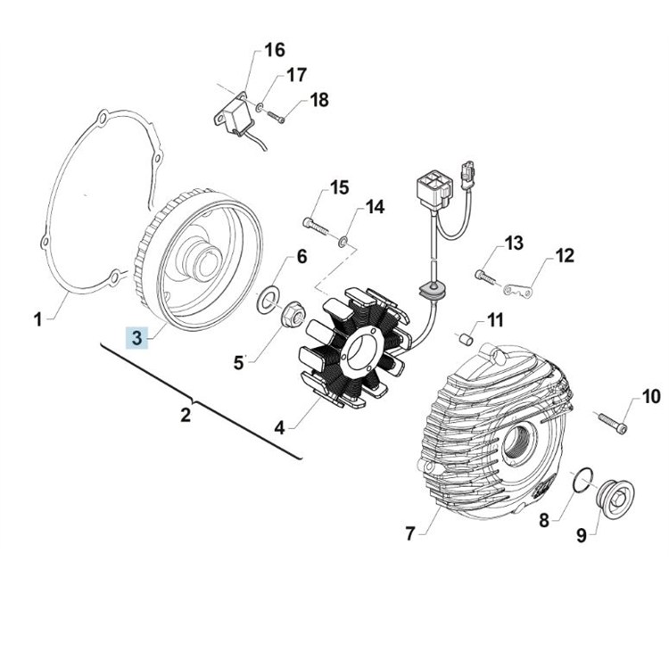 Rotore accensione TM 125 EN-FI (2020-2022)