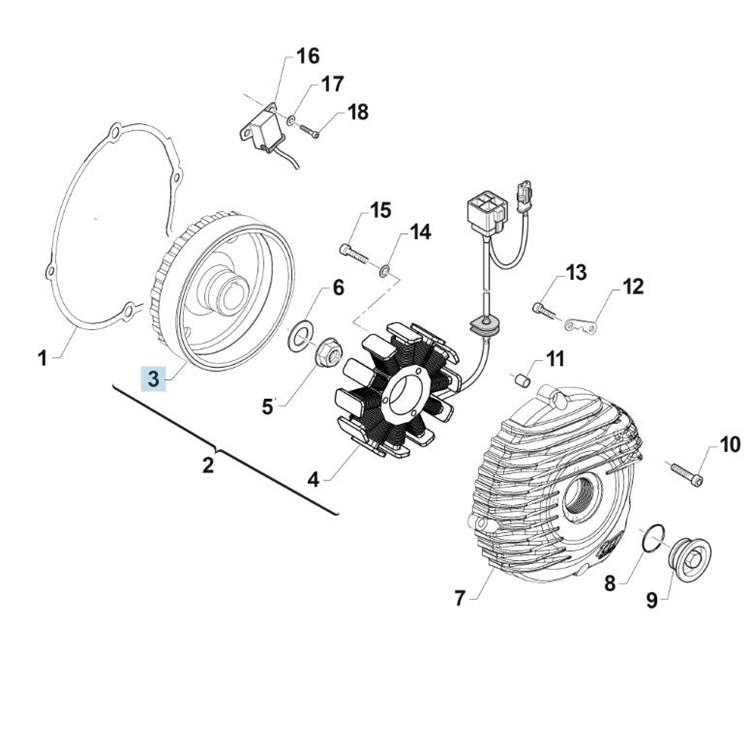 Rotore accensione TM 125 SMR-FI (20-22)