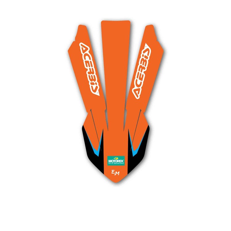 Grafica parafango anteriore KTM Orange Flakes