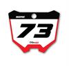 Grafica tabella portanumero Honda Red Scratch in Grafiche Motocross al dettaglio