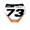 Grafica tabella portanumero KTM Orange Flakes in Grafiche Motocross al dettaglio