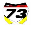 Grafica tabella portanumero Suzuki Yellow Edge in Grafiche Motocross al dettaglio