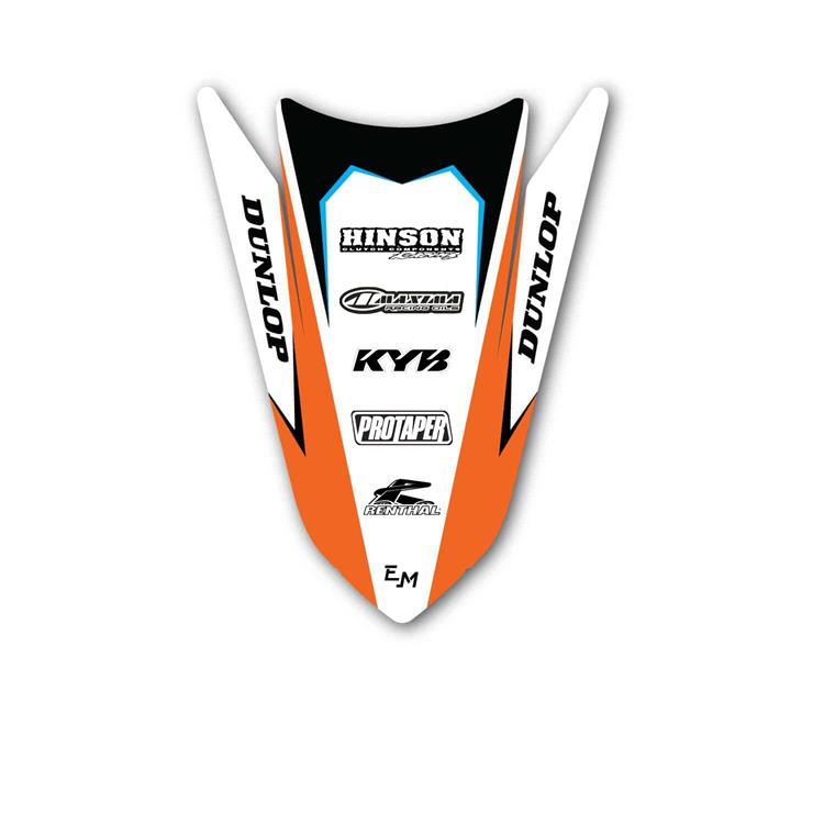 Grafica parafango posteriore KTM Orange Flakes