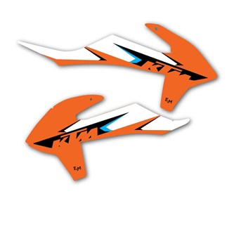 grafiche convogliatori radiatori ktm orange flakes