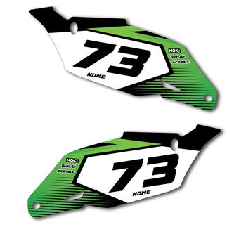 grafiche fianchetti portanumero kawasaki green wake
