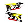 Grafiche fianchetti portanumero Suzuki Yellow Edge in Grafiche Motocross al dettaglio