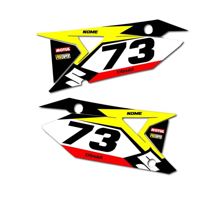 Grafiche fianchetti portanumero Suzuki Yellow Edge