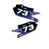 Grafiche fianchetti portanumero Yamaha Blue Dream in Grafiche Motocross al dettaglio