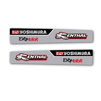 adesivi forcellone honda red scratch