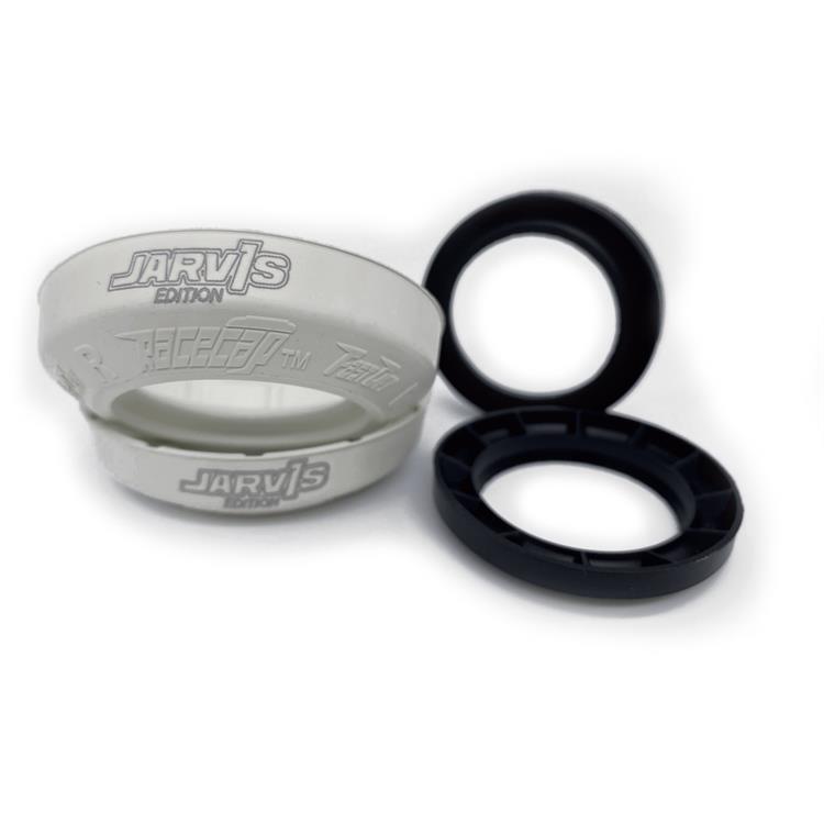 Protezione cuscinetto ruota Racecap System Husqvarna 250 TE (2014-2026) Bianco anteriori - Jarvis Edition