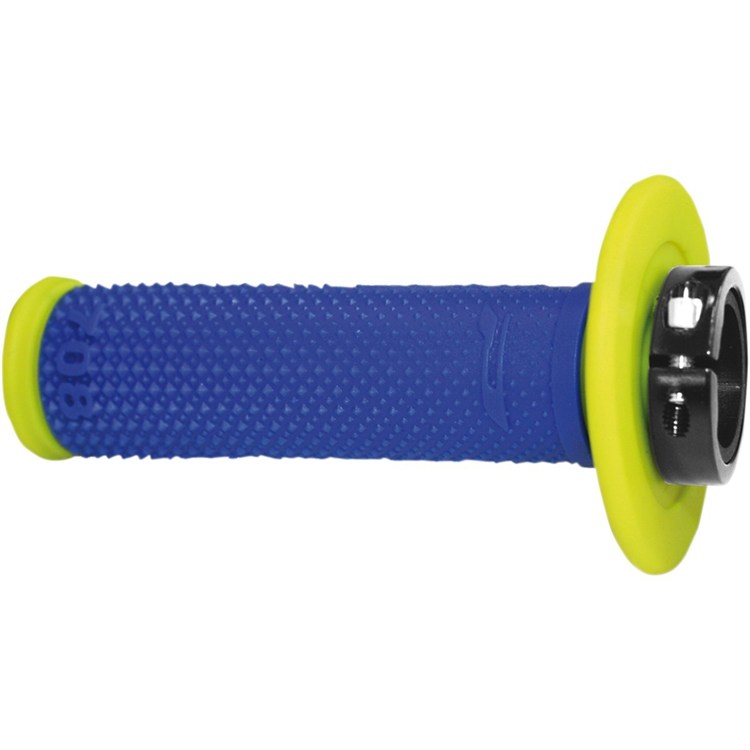 Manopole enduro Pro Grip Lock-On 708 Blu Giallo