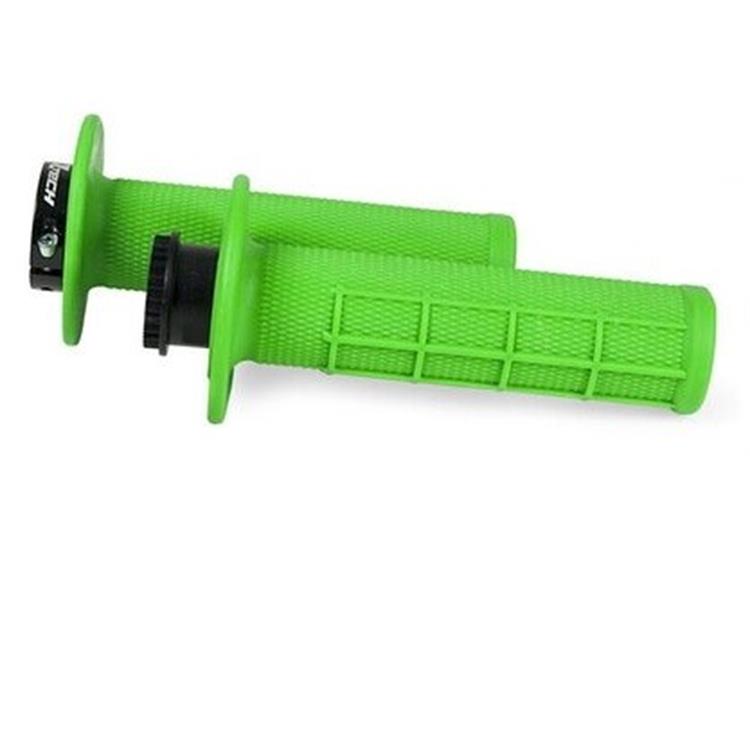 Manopole enduro LOCK-ON Racetech Verde fluo