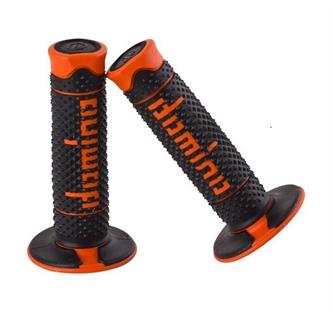 manopole motocross domino dsh nero arancione