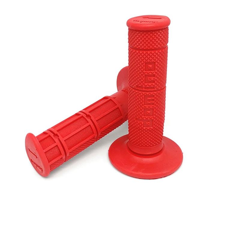 Manopole Bici Nero/Rosso - Set Di 2 Per Manubrio - Foto 6