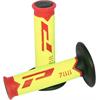 Manopole motocross Pro Grip triple density 788 Rosso / Giallo fluo in Manubrio e comandi