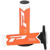 Manopole motocross Pro Grip triple density 788 Bianco Arancione fluo in Manubrio e comandi