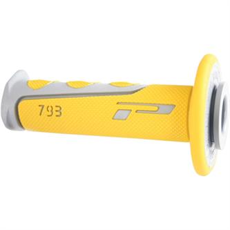 manopole motocross pro grip 793 giallo grigio
