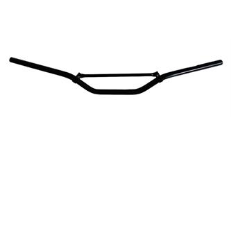 manubrio motard alluminio 22 mm piega media nero