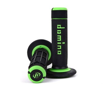 manopole motard domino off road nero verde