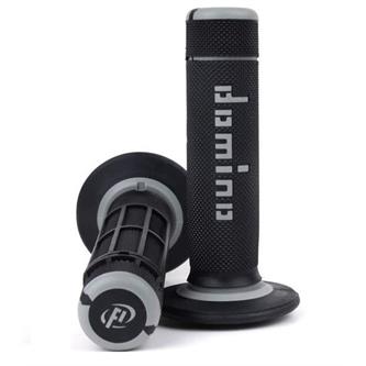 manopole motard domino off road nero grigio