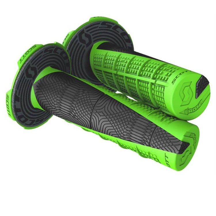 Manopole motard Scott Deuce Verde Nero