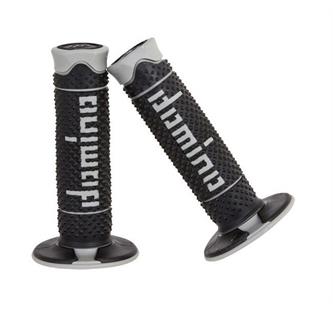 manopole motard domino dsh nero grigio