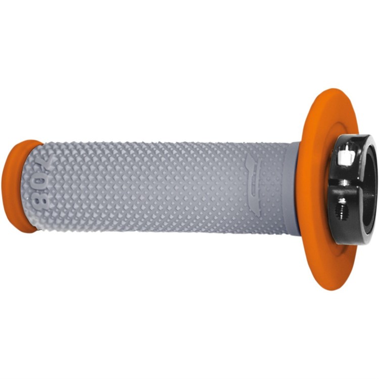 Manopole motard Pro Grip Lock-On 708 Grigio Arancione