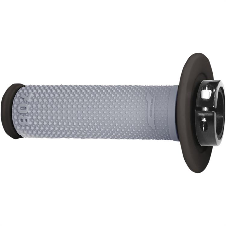 Manopole motard Pro Grip Lock-On 708 Grigio Nero