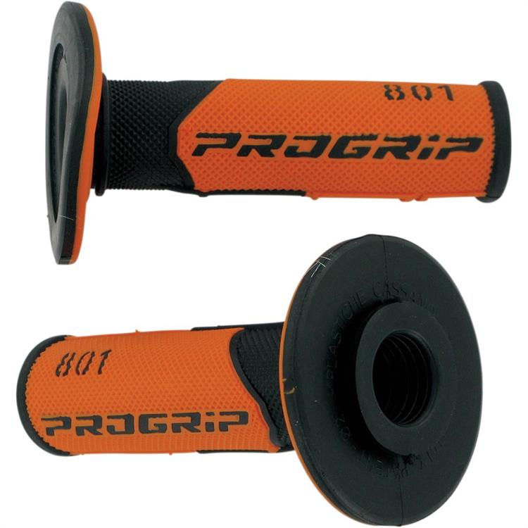 Manopole motard Pro Grip 801 Nero Arancione