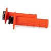 Manopole motard LOCK-ON Racetech Arancione fluo in Manubrio e parti Motard