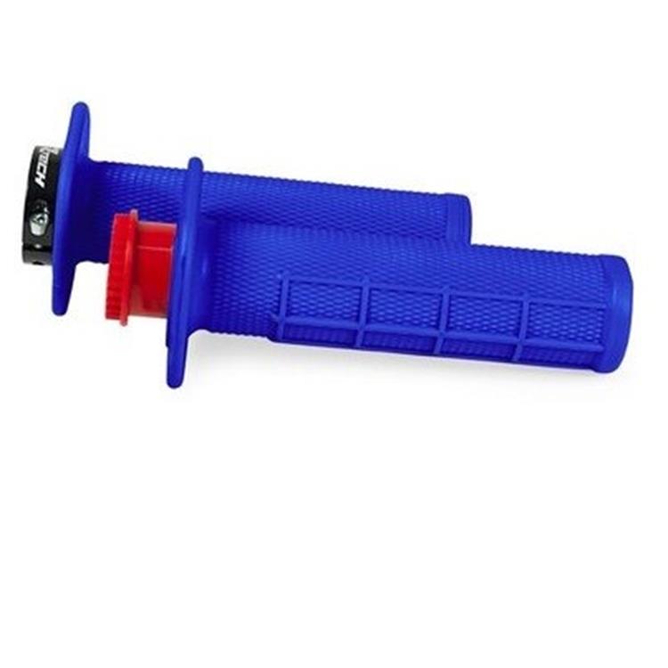 Manopole motard LOCK-ON Racetech Blu