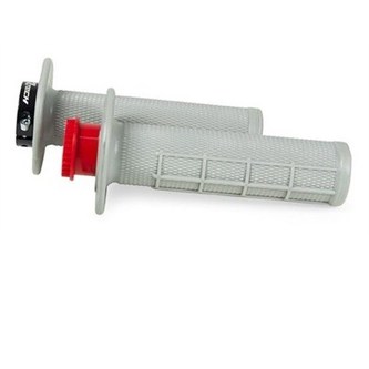manopole motard lock on racetech grigio