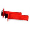 Manopole motard LOCK-ON Racetech Rosso fluo in Manubrio e parti Motard