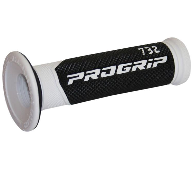 Manopole motard Pro Grip Road 732 Bianco Open End
