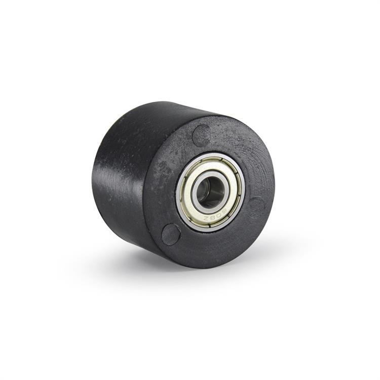 Rullino scorri catena motard nero diametro esterno 42 mm attacco 8 mm larghezza 29 mm