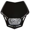 Maschera portafaro V-Face Nero in Plastiche
