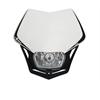 Maschera portafaro V-Face Bianco-Nero in Plastiche