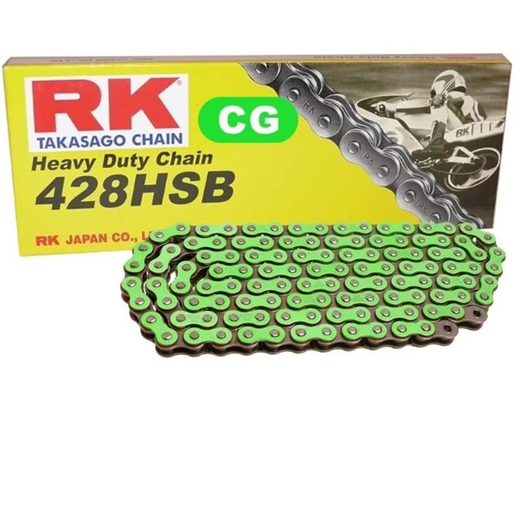 Catena RK 428 140 maglie Verde