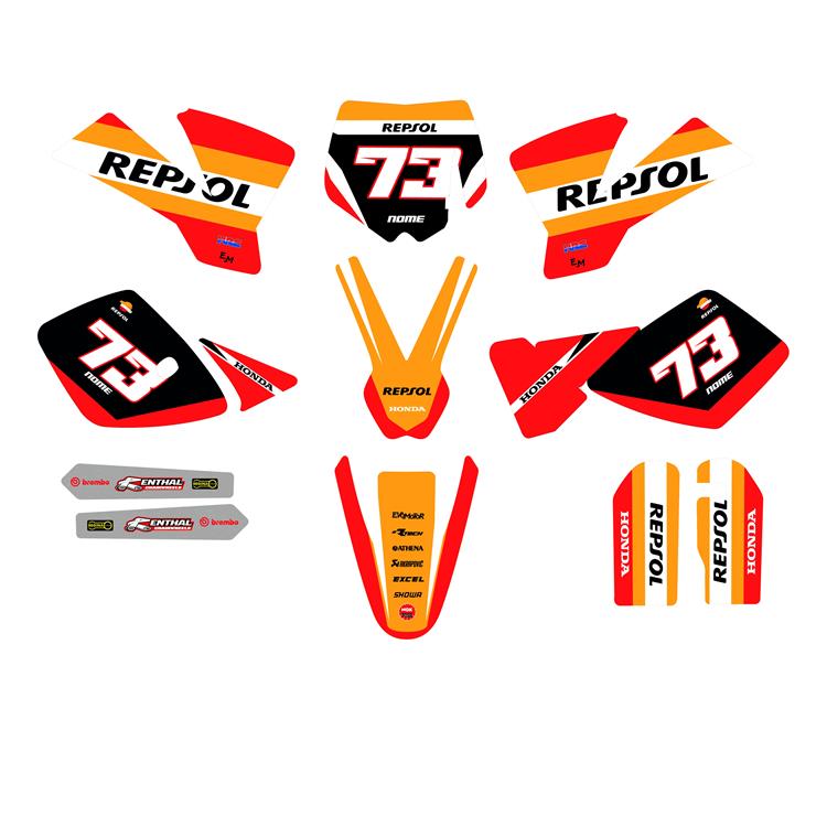 Kit grafiche KTM SX 65 (2004-2008) Repsol