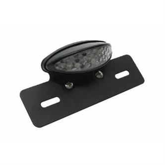 fanale posteriore trasparente omologato a led con portatarga