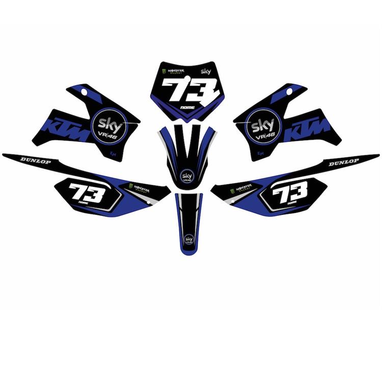Kit grafiche Pitom Evo Sky KTM personalizzabili