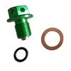 Tappo olio magnetico pit bike Verde in Accessori Pitbike