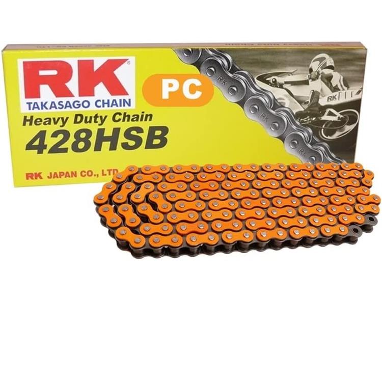 Catena RK 428 140 maglie ARANCIONE