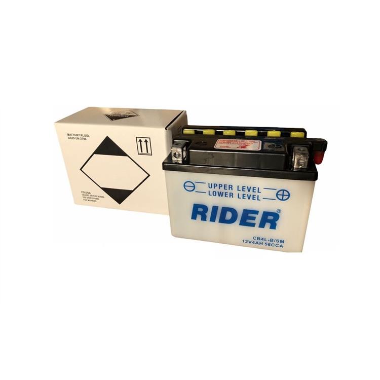 Batteria Rider CB4LBSM MALAGUTI F12 Phantom Rst. LC Euro2 [ZJM48] 50cc (2002-2002) [Yuasa code YB4L-B]