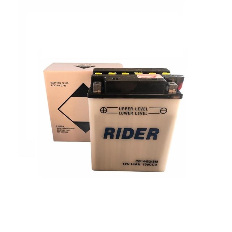 Batteria Rider CB14B2SM HONDA XRV Africa Twin (RD04/RD07) 750cc 1990-1992 (Yuasa code YB14-B2)