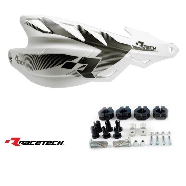 Paramani motard Racetech Raptor Bianco