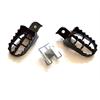 Set Pedane Pit bike tipo A alluminio Nero in Leve Pedane e Pedali