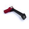 Pedalina cambio pit bike corta CNC Nero Rosso in Leve Pedane e Pedali